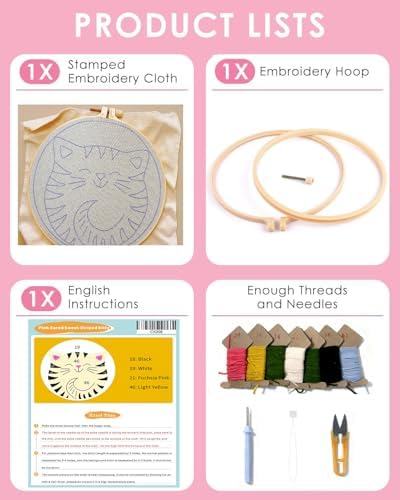 TCDZMYGS Punch Needle Kit for Beginners Adults-Cute Cat,with Video Tutorial - Image 4