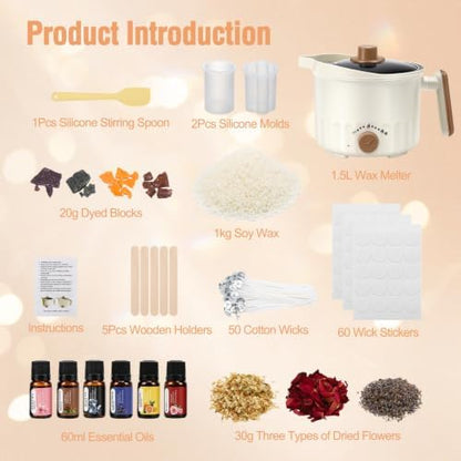 Candle Making Kit, DIY Crafts Candle Making Supplies for Adults & Beginners - Image 7