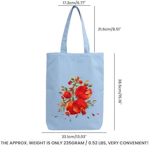 CREAWONDER Canvas Tote Bag Embroidery Kit with Pattern for Beginners, Arts and DIY Embroidery Crafts Kits for Adults, Include Instructions, Embroidery Hoops, Color Threads and Tool - Image 6