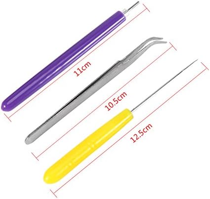 Culnflun 3pcs Quilling Paper Tools Set Slotted Pen Tweezer Needle Pins, DIY Paper Craft Roller Tool Kit for Card Making Scrapbooking Beginners Adults - Image 2