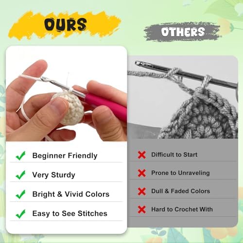 Totiro Crochet Kit for Beginners, Potted Flower Amigurumi Starter Kit, Easy DIY Arts & Craft Set with Step-by-Step Video Tutorials, Crochet Pattern Learning Kit for Teens Adults Birthday Gift - Image 3