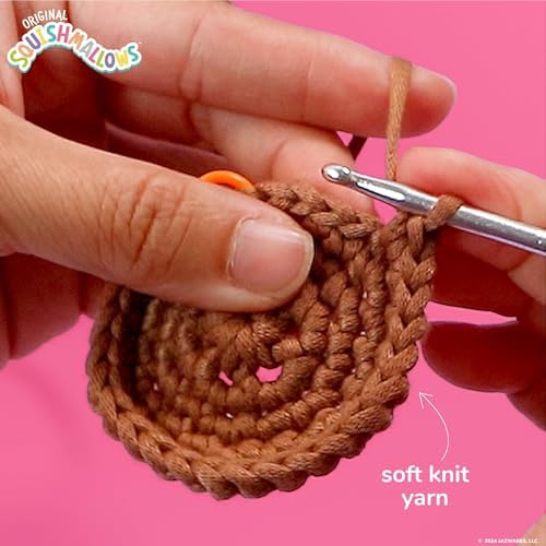 Original Squishmallows Omar the Bear Crochet Kit, Includes Yarn, Crochet Hook, Starter Hooks, Step-By-Step Tutorials, Exclusive Crochet Kit for Beginners, DIY Craft, Crochet Kits, Great Teen Gifts - Image 5
