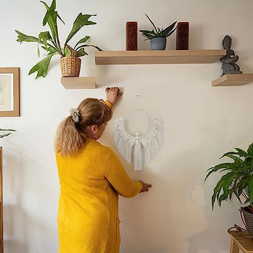 INFUNLY DIY Macrame Kit Angel Wings Boho Macrame Angel Tapestry DIY Christmas Macrame Kits for Adult Beginners Macrame Woven Wall Hangings with Instruction Video for Wedding Office Living Room Bedroom - Image 6