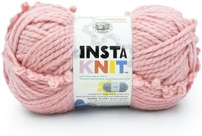 Lion Brand Yarn InstaKnit Beginner Yarn for Knitting, Making Me Blush, 1 Pack by LionBrandYarn
