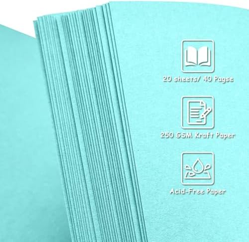 Scrapbook Album 8x8 Inch - 40 Pages Hardcover Kraft Paper Photo Album, Memory Book for Wedding, Anniversary, Family, Christmas, Baby Shower, Ideal for Preserving Precious Moments - Image 5