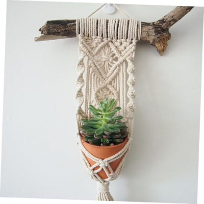 Garneck 1set Macrame Kit Rope Wall Hanging Tapestry Material for Beginners Craft Supplies Beads and Instructions for Home Decor and Creative Projects - Image 6