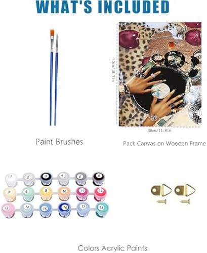 WUDWL Coquette Paint by Numbers Kit for Adults, Color By Numbers for Adults - Image 2