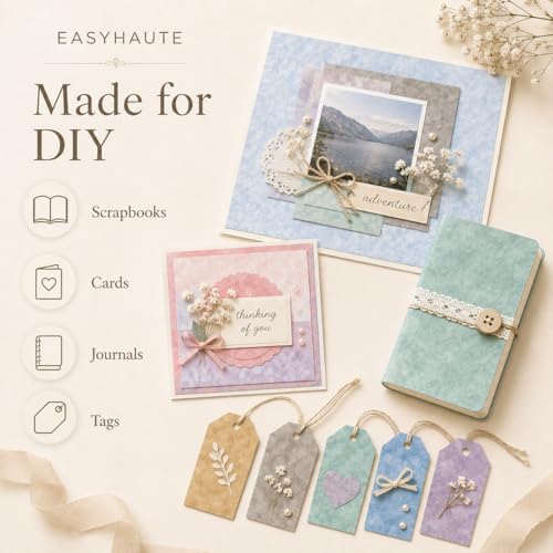 Pastel Scrapbook Paper Pad 6x6 Double Sided, Romantic Patterned Paper Pack - Decorative Craft Cardstock & Scrapbooking Supplies for Card Making, Junk Journal Ephemera, Mini Albums - Image 6