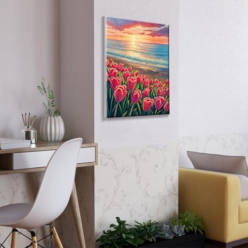 ATDMS Paint by Numbers Kit for Adults with Frame, 8 x 12 Inch - Image 6