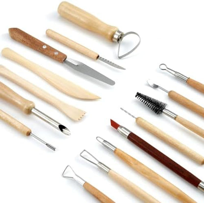 TEMONTIAN Pottery Tools and Supplies Kit, Clay Sculpting Tools Set, 43 PCS - Image 3