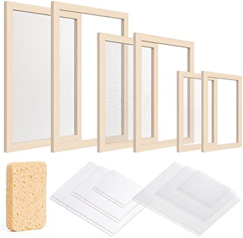 Caydo Paper Making Frame Kit, 3 Pieces Mould and Deckle for Adults by Caydo