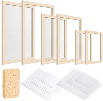 Caydo Paper Making Frame Kit, 3 Pieces Mould and Deckle for Adults by Caydo