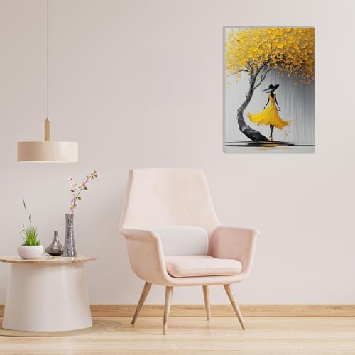 MAXBYE Women Framed Paint by Numbers Kits for Adults with Wooden Easel, Easy DIY Adult Paint by Number Kits on Canvas, Paintings Kit for Beginners Gift Home Wall Garden Decor 10×14 Inch - Image 5