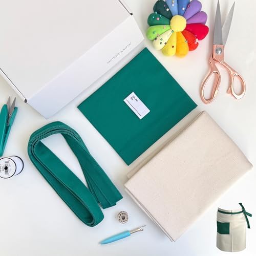 PETITECOCOCRAFTS DIY Sewing Craft Kit – Make Your Own Utility Apron (Level1 - Easy), Durable 100% Cotton Canvas by PETITECOCOCRAFTS