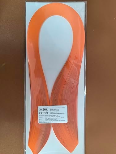 Pestal Pink Tone Quilling Paper Strips 5mm Quilling Strips for Crafts Single Color Origami Paper Strips 0.2inch Paper Filigree Strips (Orange-Red No.44) - Image 5