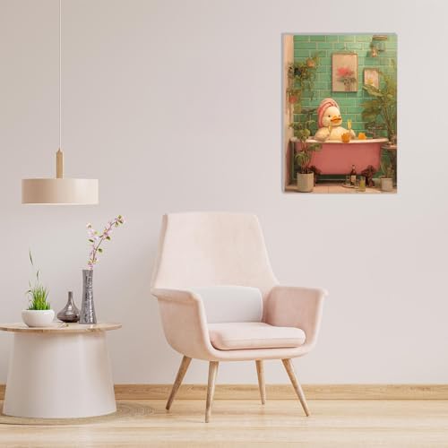 MAXBYE Duck Framed Paint by Numbers Kits for Adults with Wooden Easel, Easy Adult Paint by Number Kits on Canvas, DIY Oil Paintings for Beginners Gift Home Wall Decor 10×14 Inch - Image 5