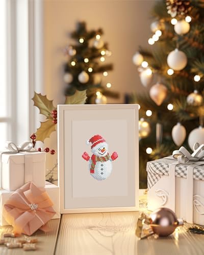 PeakLuv Christmas Decorations Diamond Painting Kits, 12 Pcs Small Diamond Art Kits for Adults Beginners, 5D DIY Square Drill Diamond Dots, Quickly Finishable Gem Art for Home Wall Desktop Decor - Image 2