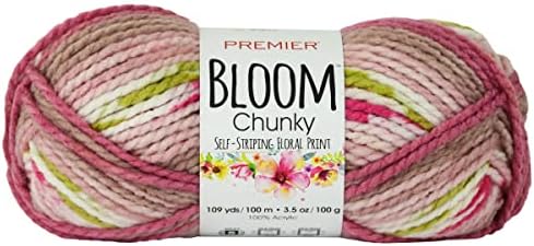 Premier Yarns Bloom Chunky, Orchid, Bulky Weight, 3.5 oz, 109 Yards by Premier