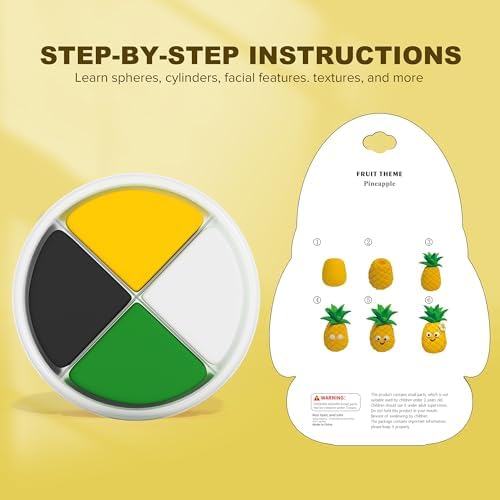 Aestd-ST Air Dry Clay Kit - Fruit Theme, Modeling Clay for Kids - Image 3