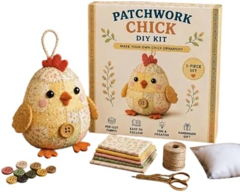 Bydezcon Diys Animal Sewing Set Diys Patchwork Animal Set for Adults Beginners Precuts Floral Fabric Sewing Sets Patchwork by Bydezcon