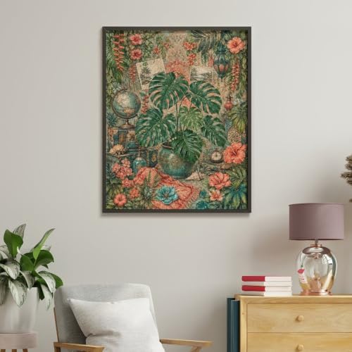 Bozfoxa Paint by Numbers Kit for Adults Beginner Tropical Globe - Image 4