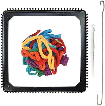 Harrisville Designs Friendly Loom Potholder Pro Weaving Kit | 10”x10” Sturdy Metal Loom and Quality Cotton Weaving Loops | Complete Kit to Weave 2 Large, Durable Potholders | Made in the USA - Image 5