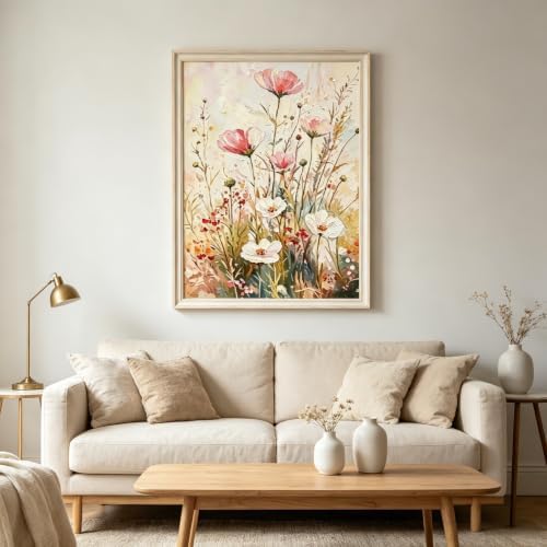 BYGFHLYW Vintage Wildflower Paint by Numbers Kit for Adults Beginners - Image 2