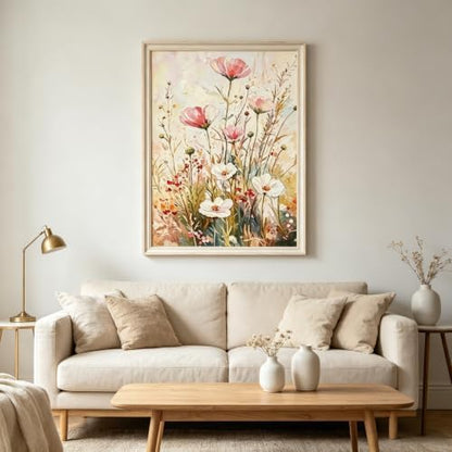 BYGFHLYW Vintage Wildflower Paint by Numbers Kit for Adults Beginners - Image 2