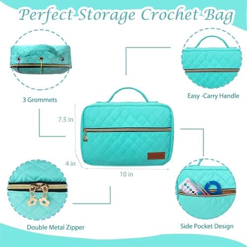 Yarniss Crochet Kit for Beginner,Complete Crochet Kit for Adult,Bright Blue - Image 5