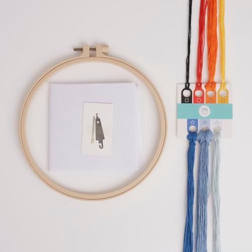 Simply Make Cross Stitch Kit Lobster Design for Adults, Including Hoop, Embroidery Thread, Fabric and Needle, Hobbies Craft, Beginners, Starter Cross Stitch Craft Kit, Home Decor, Decoration - Image 3