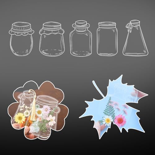 20Pcs Transparent Dried Flower Bookmarks, Dried Flower Bookmark Kit, Handmade DIY Bookmarks for Pressed Flowers, Thousand Flower Bookmark for Kids Women Men, Book Lovers by Artlaza