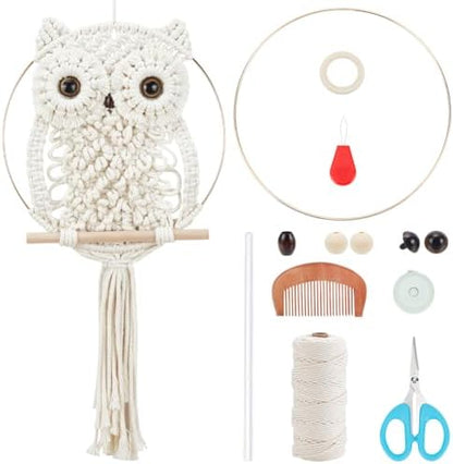 ORIGACH DIY Macrame Owl Wall Hanging Tapestry Kit by ORIGACH