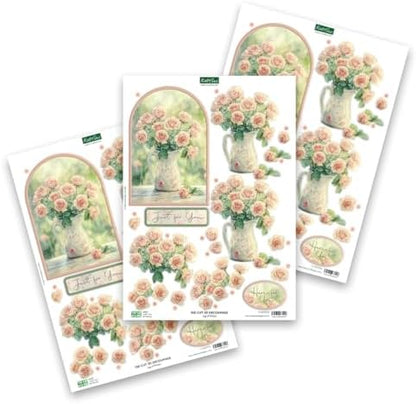 Katy Sue Designs Thinking of You 3D Die Cut Decoupage Collection for Card Making Supplies. Contains 12 Sheets of Katy Sue Die Cut Decoupage Featuring Lavender, Lillies, Hydrangea, and Roses - Image 6