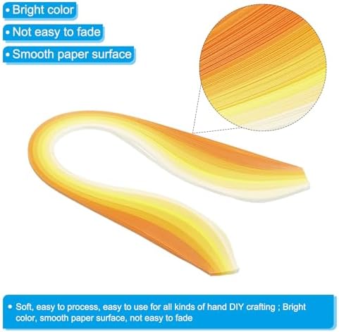 PATIKIL 600pcs Rainbow Quilling Strips Paper 1/8"(3mm) 15" - Image 3