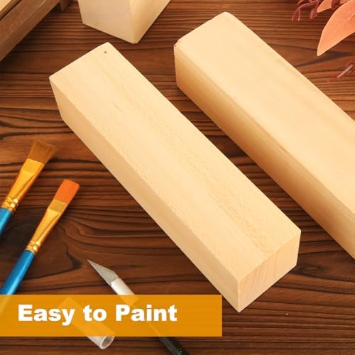 2 Pack 10x3x3 inch Basswood Carving Blocks, Unfinished Bass Wood Blocks for Wood Carvings for Home, Class, Arts, Crafts, Christmas DIY Supplies - Image 6