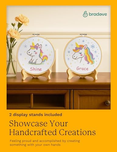 Bradove Unicorns Embroidery Kit for Beginners with Patterns - Image 5