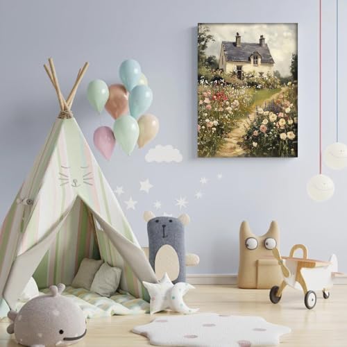WUDWL Paint by Numbers Kit for Adults Framed Canvas, with Wooden Easel - Image 4