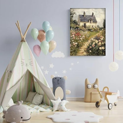 WUDWL Paint by Numbers Kit for Adults Framed Canvas, with Wooden Easel - Image 4