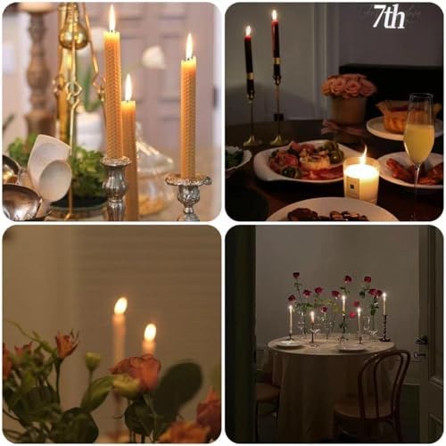 Phinicco 12 Colors 8" X 10" Beeswax Sheets for Rolling Candle Beeswax Sheets for Candle Rolling Kit Candle Making Kit 12 pcs Multicolored - Image 6