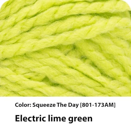 Lion Brand Yarn, InstaKnit Beginner Yarn, Squeeze The Day, Green, 3 Pack - Image 2