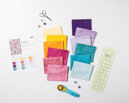 Connecting Threads Triangle Lap Throw Quilt Sewing Kit for Beginners - Image 2