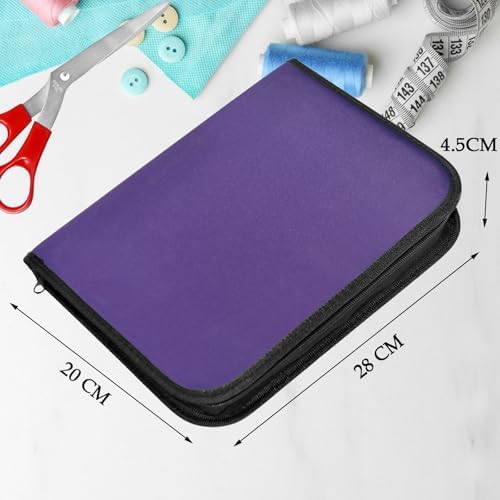 Sewing Kit with Case Portable Sewing Supplies for Home Traveler, Adults, Beginner, Emergency, Contains 60 Sewing Thread, Scissors, Needles, Measure etc（Dark Violet，XL) - Image 4