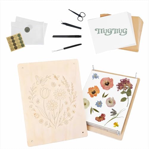 TTUGTTUG Large Flower Press Kit, 15.7" x 11.8" Wooden Pressed Flowers by Unknown