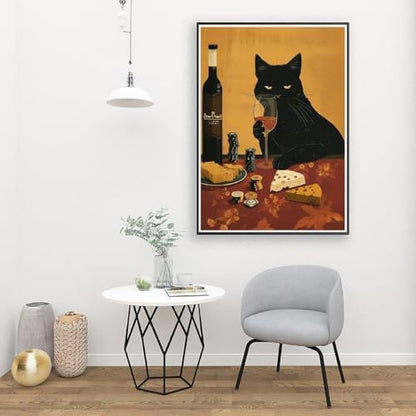 Canrichshop Cat Paint by Numbers Kit for Adults,Painting by Numbers,DIY Acrylic Paint Kit for Adults Beginners Without Frame,Easy Adult Paint by Number Kits on Canvas for Decor 16x20inch - Image 4