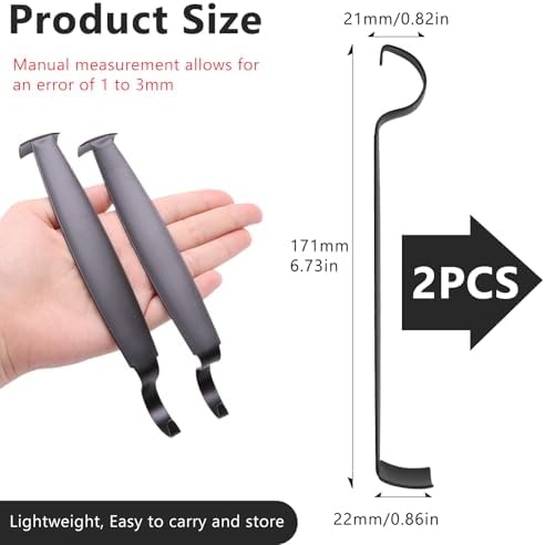 ZHMEINA Pottery Trimming Tools, Stainless Steel Pottery Tools, Double Ended Ceramic Tool for Clay and Ceramic Trim, Versatile Sharpened Trimming Tool Ceramics for Potterys and Clay Artists (2PCS) - Image 2