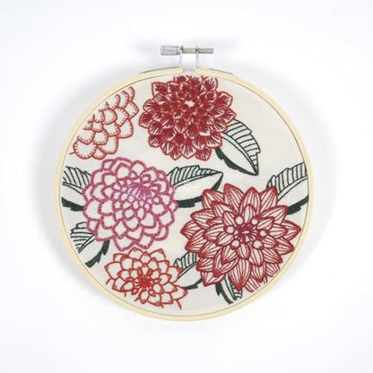 DMC Dahlias Embroidery Kit TB198 - Image 2