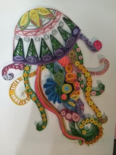 Jellyfish Paper Quilling Kit Paper Quilling Adult Craft Great for DIY Craft Workshop, Home Decoration,Birthday Gift,Adult Friend interaction.It's Suitable for Adult and Craftsmen.Creative Stress Relie - Image 4