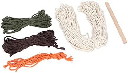 Macrame Kit Pattern, Adult Craft Kits for Women, DIY Weaving Material Bag Set with Cotton Thread and Wooden Stick, Peaceful Relaxing Bohemian Home Decor for - Image 7