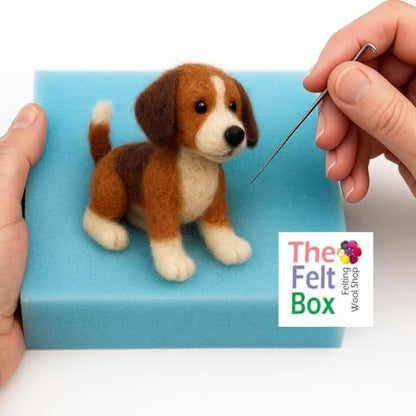 The Felt Box Needle Felting Wool – Gray & Brown Shade Pack 100g / 3.5oz – Short Fiber Carded New Zealand Wool Batts ~27 Microns – Perfect for Animals Dolls Figures Crafts Core & Finishing - Image 5