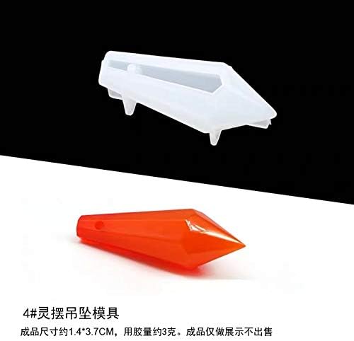 Pendulum UV Silicone Resin Molds DIY Craft Silicone Transparent Mold for Pendant Necklace Mold Jewelry Making Findings (25x76mm) - Image 5